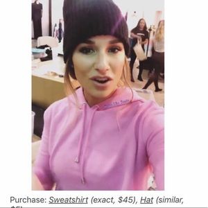 Majorelle cropped hoodie